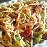 ツナとトマトの野菜たっぷりスパゲティー